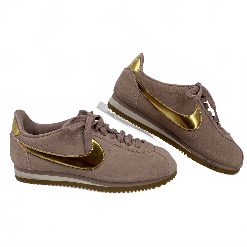 Nike Tan Gold Suede Cortez Sneakers | Womens 7